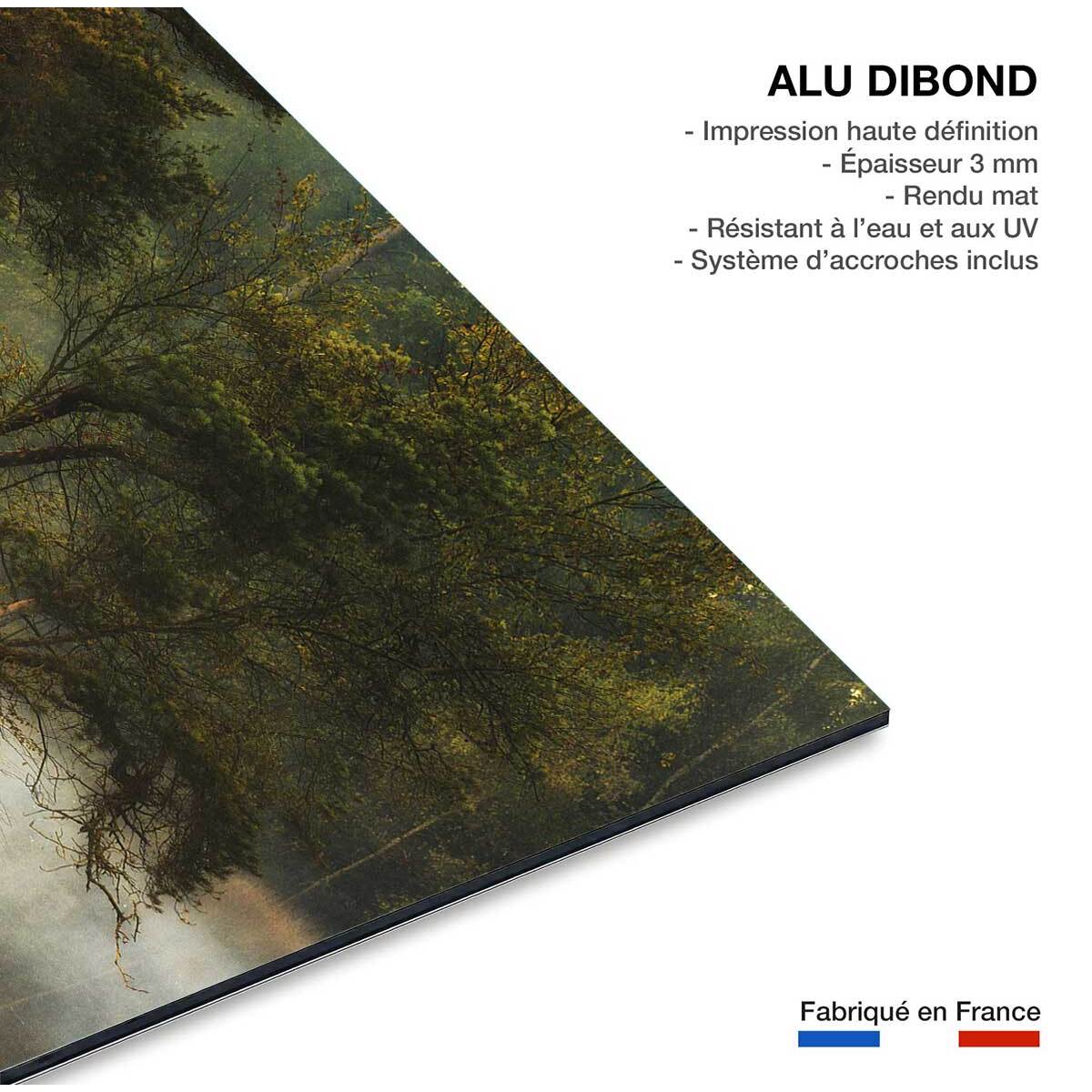 Tableau Ilôt d'automne Tableau alu Dibond