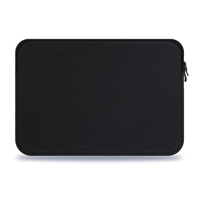 DAM Funda de neopreno universal para tablet de 12 pulgadas. Acabado terciopelo con tratamiento deperlante hidrófugo. Cierre de cremallera. 23x2,5x32 Cm. Color: Negro