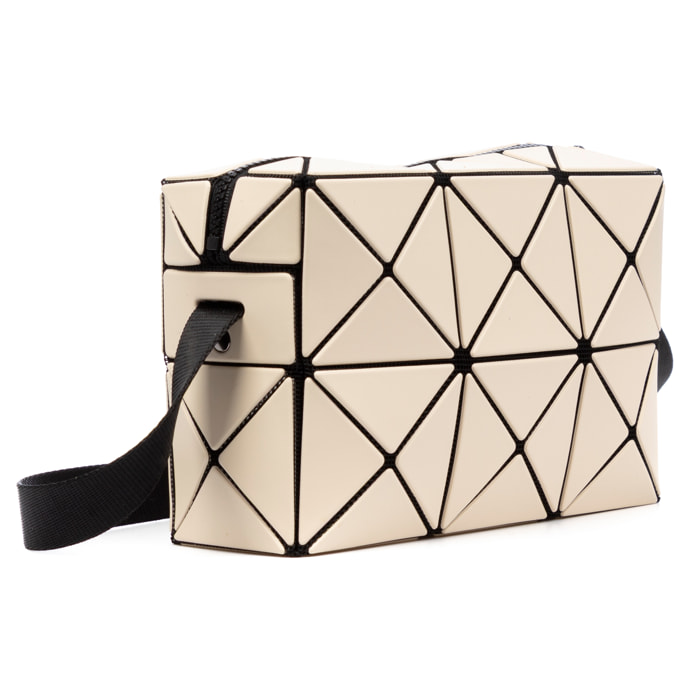 Aso bolso bandolera de diseño geométrico.