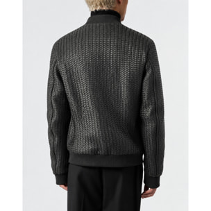 PHILIPP PLEIN Bomber de cuero