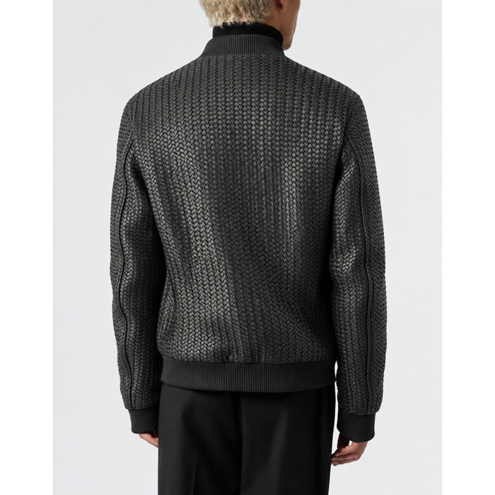 PHILIPP PLEIN Bomber de cuero