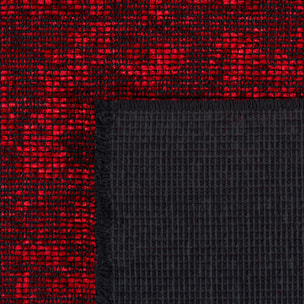 MIRA - Tapis de salon rouge au design abstrait