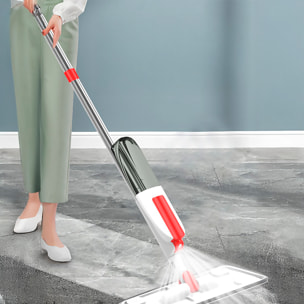 Mopa con pulverizador, depósito de líquido y cabezal giratorio 360º.