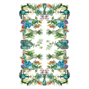 Tovaglia floreale lavabile 100% cotone HERBS