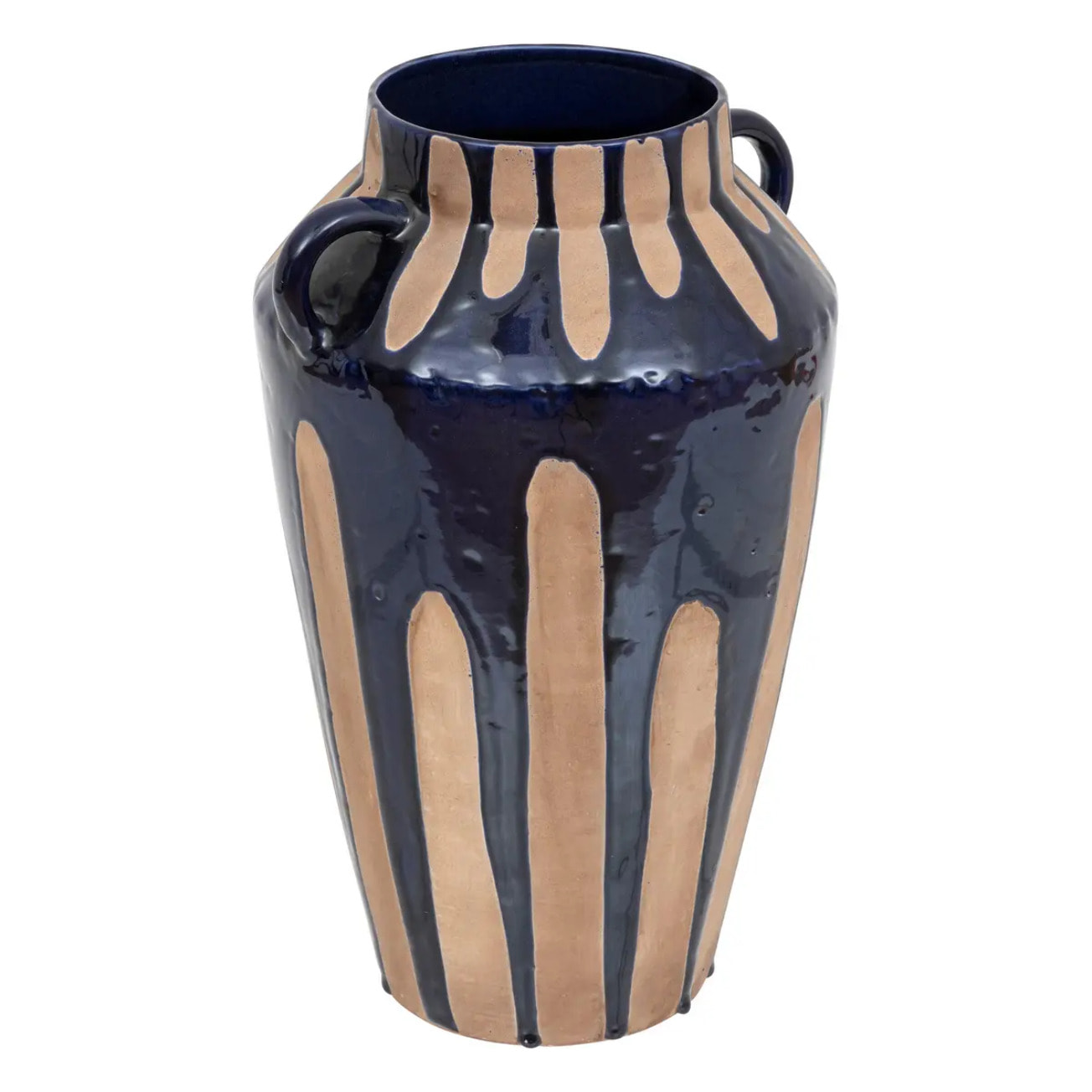 Vase "Casa azul" H42cm bleu foncé