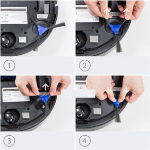 Brossette EUFY Latérale x4 RoboVac 11S 15C 30C 35C G10 L70