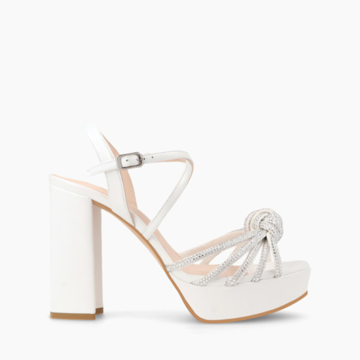 SANDALIAS DE NOVIA BLANCAS TILUXUR