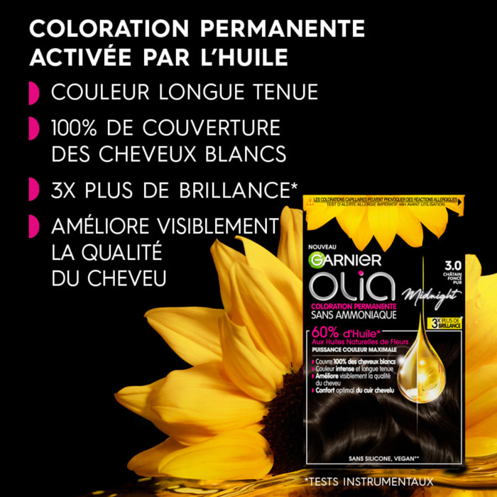 Garnier Olia Coloration 3.0 Chatain Foncé Pur