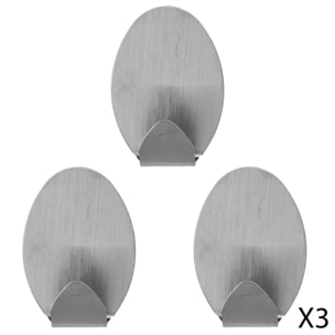 3 crochets adhésifs