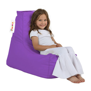 Sillón-puf para niños para exteriores- morado