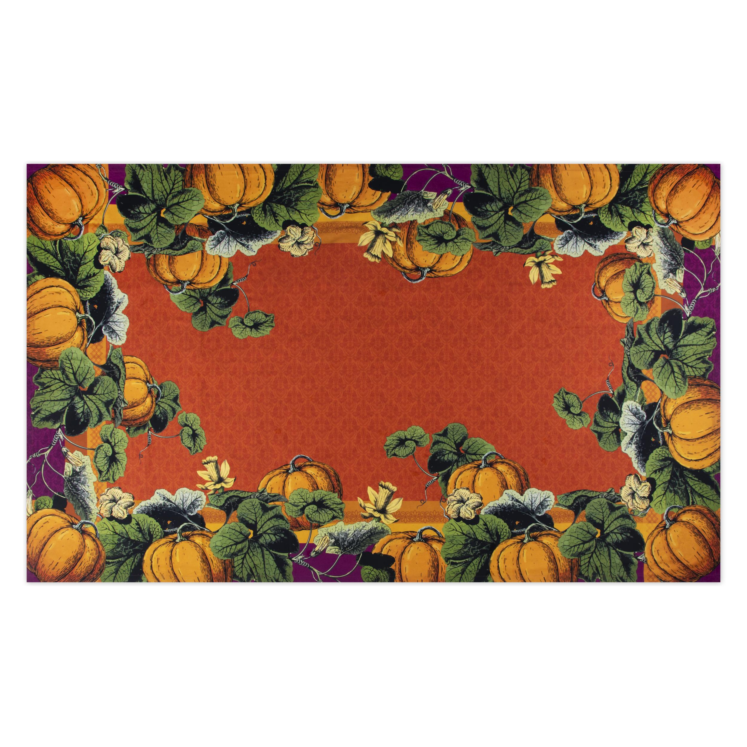 Tovaglia rettangolare Excelsa Pumpkin, 100% cotone drill multicolore, 150 x 250 cm