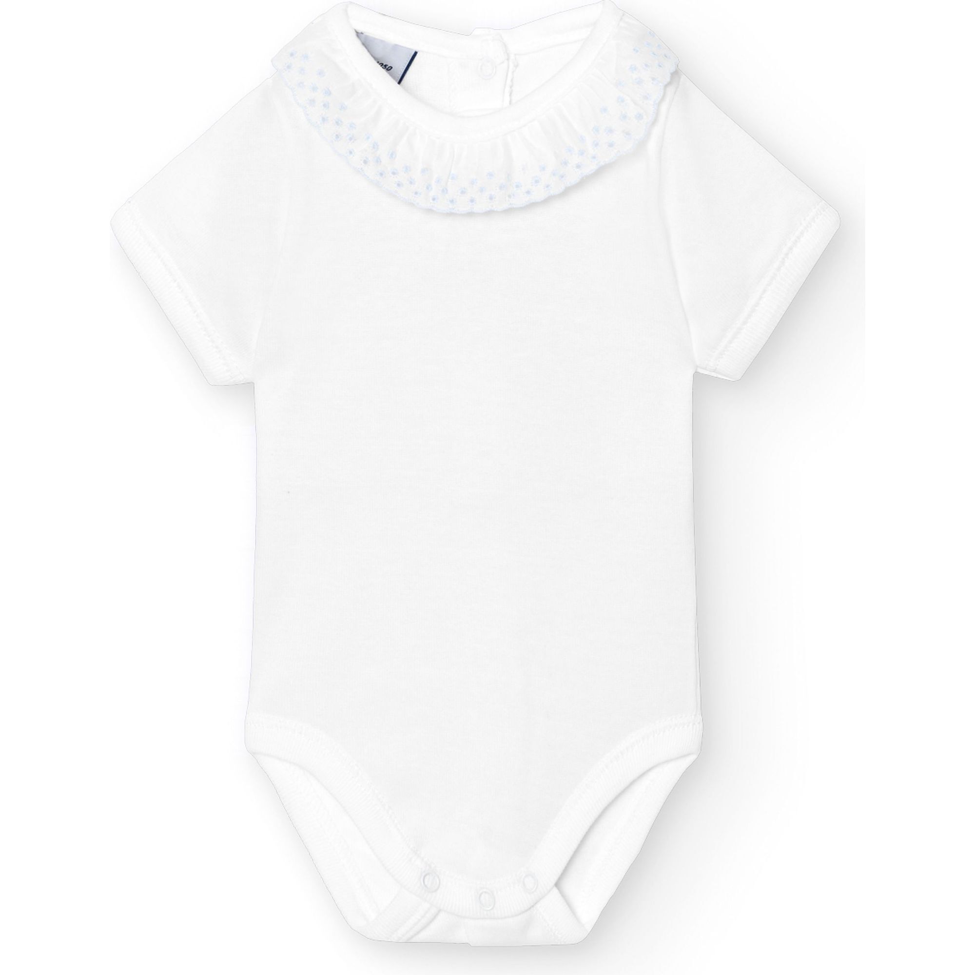 Body bebé manga corta cuello batista