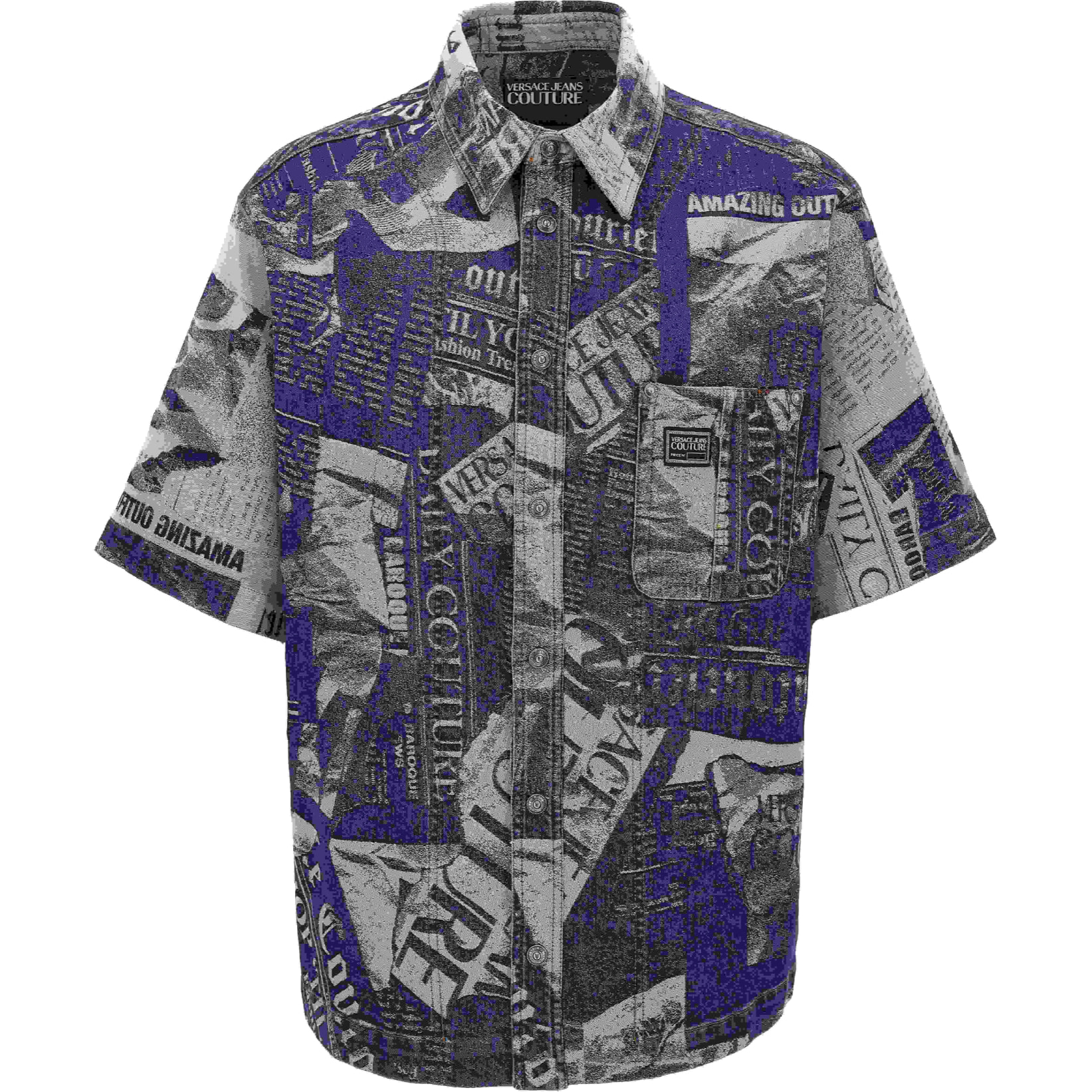 Versace Jeans Couture camicia uomo effetto denim