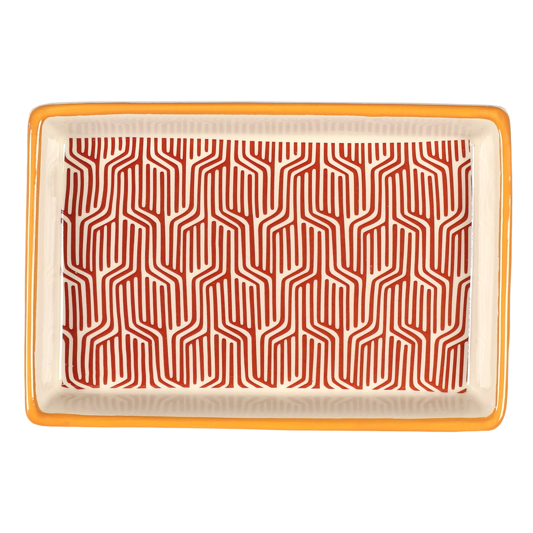 Vide-Poche - HOME DECO FACTORY - Impression D'Ailleurs - Graphique - Rouge