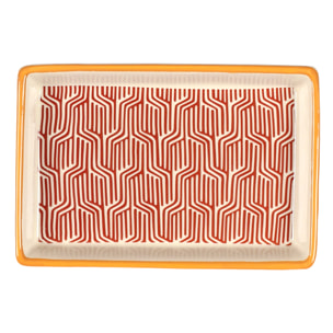 Vide-Poche - HOME DECO FACTORY - Impression D'Ailleurs - Graphique - Rouge