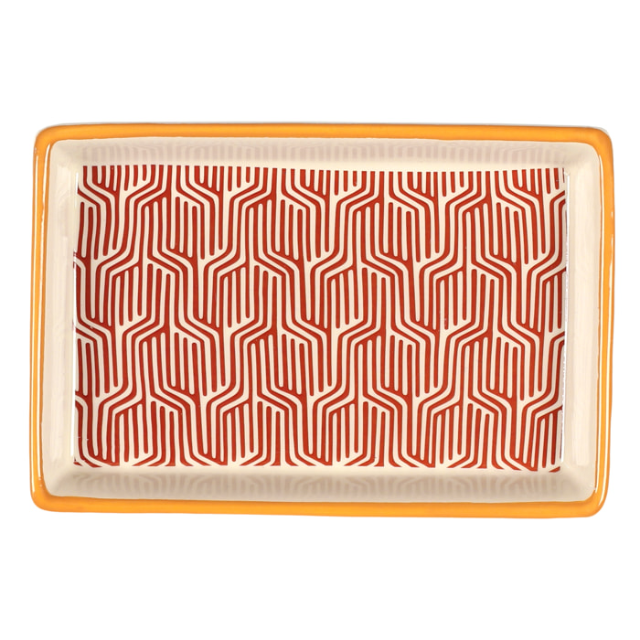 Vide-Poche - HOME DECO FACTORY - Impression D'Ailleurs - Graphique - Rouge