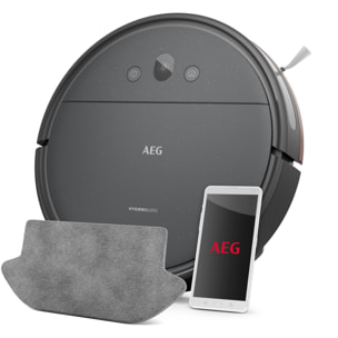 AEG Robot aspirador Serie 6000 Hygienic con 90 min de autonomía AR61UW1DG