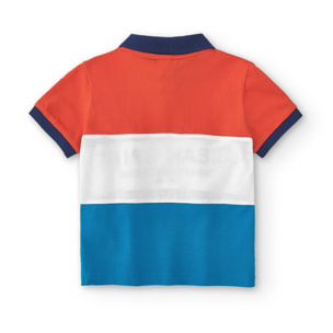 Polo de niño tricolor