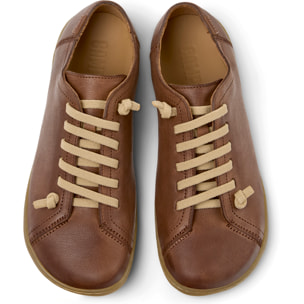 Zapatillas - CAMPER Peu Cami - Marron - Cuero liso