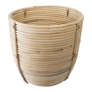 Set de 3 pots - rotin D35 cm