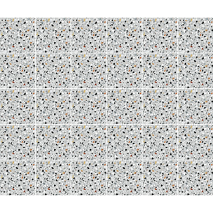Stickers muraux - Sticker Mural Carrelage adhésif Cuisine Salle de Bain - 30 STICKERS CARRELAGES TERRAZZO PANTALEO