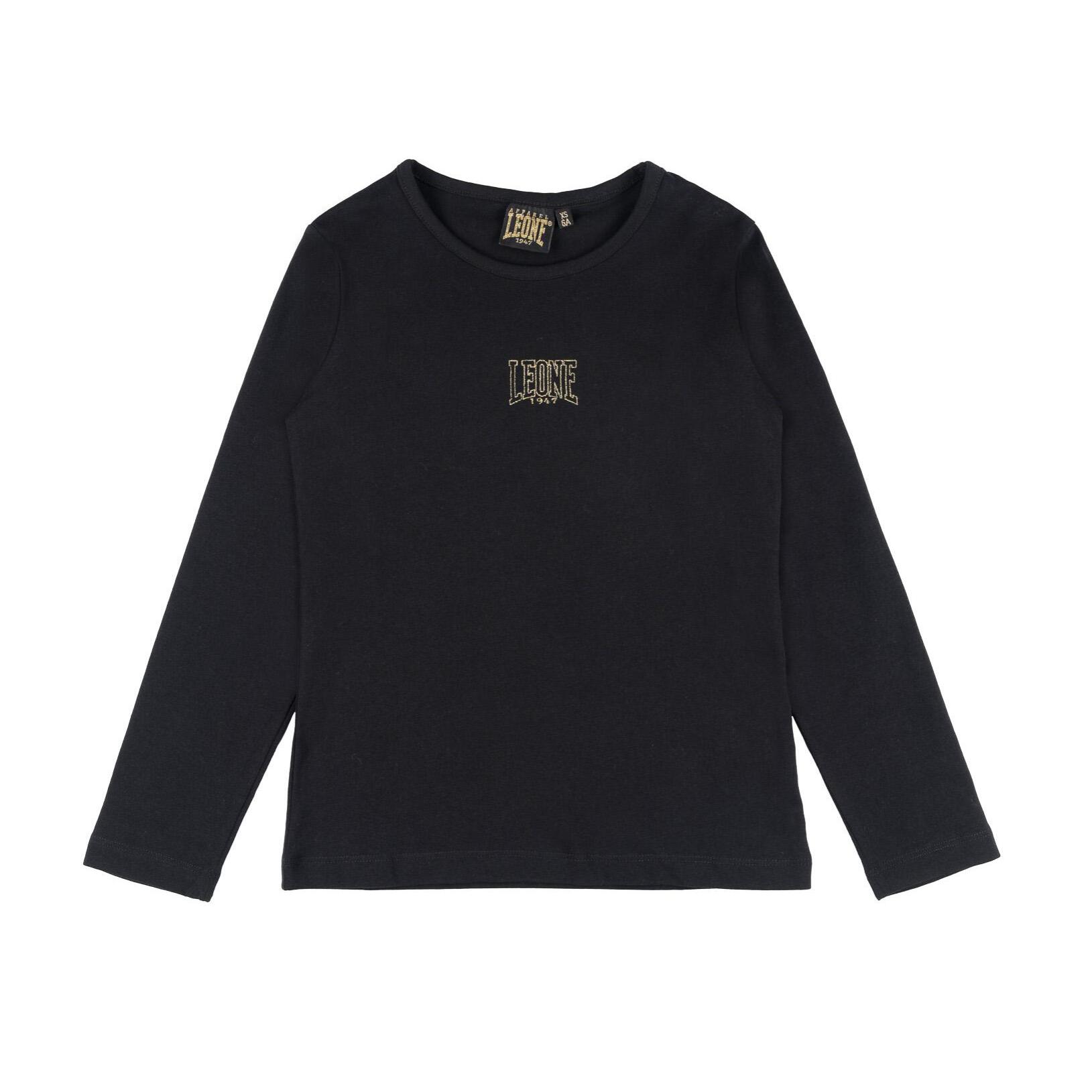 T-shirt da bambina a manica lunga Leone 1947 Gold