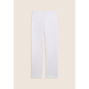 Pantaloni Sportivi Gamba Dritta con Vita Elasticizzata