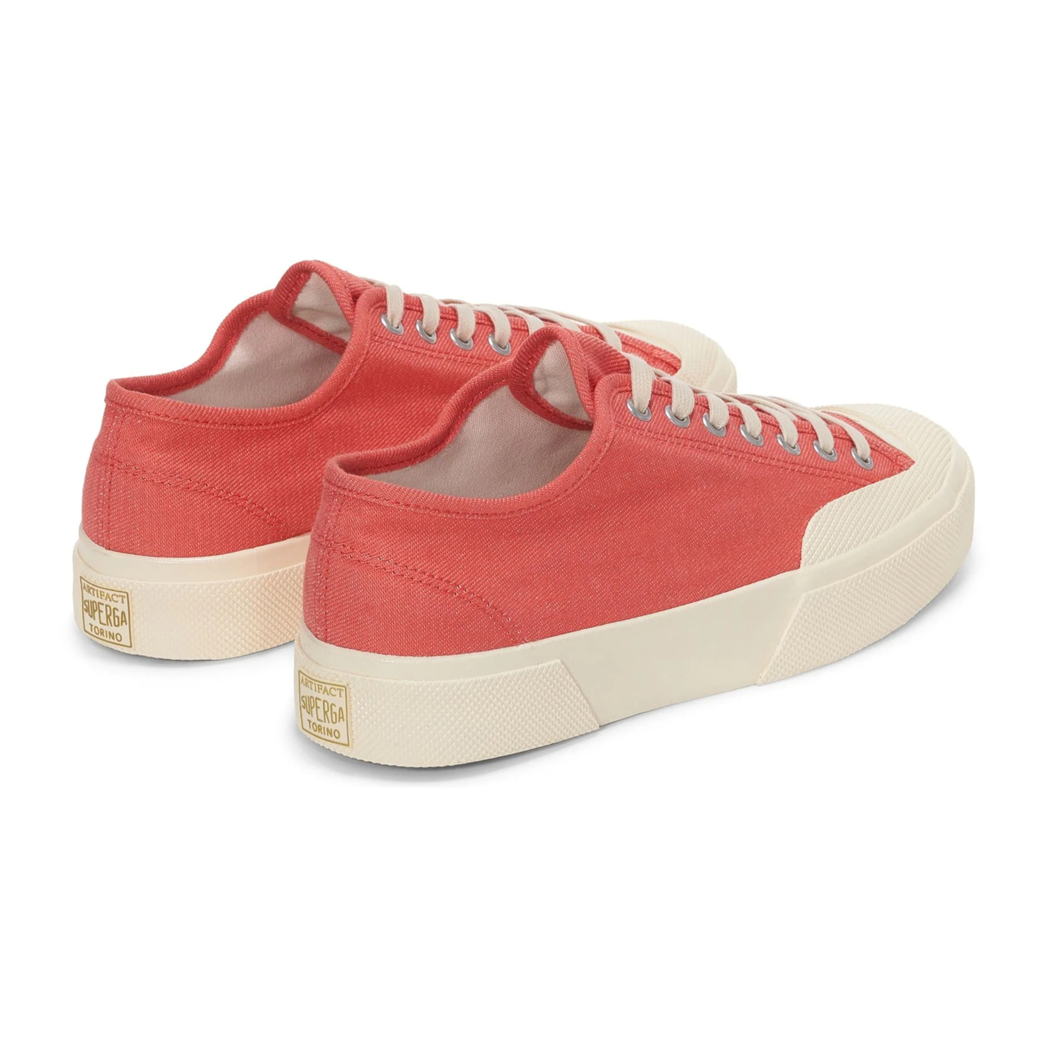 Superga - Uomo Donna Rosso - 2432 Works Low Cut Denim Yarn Dyed