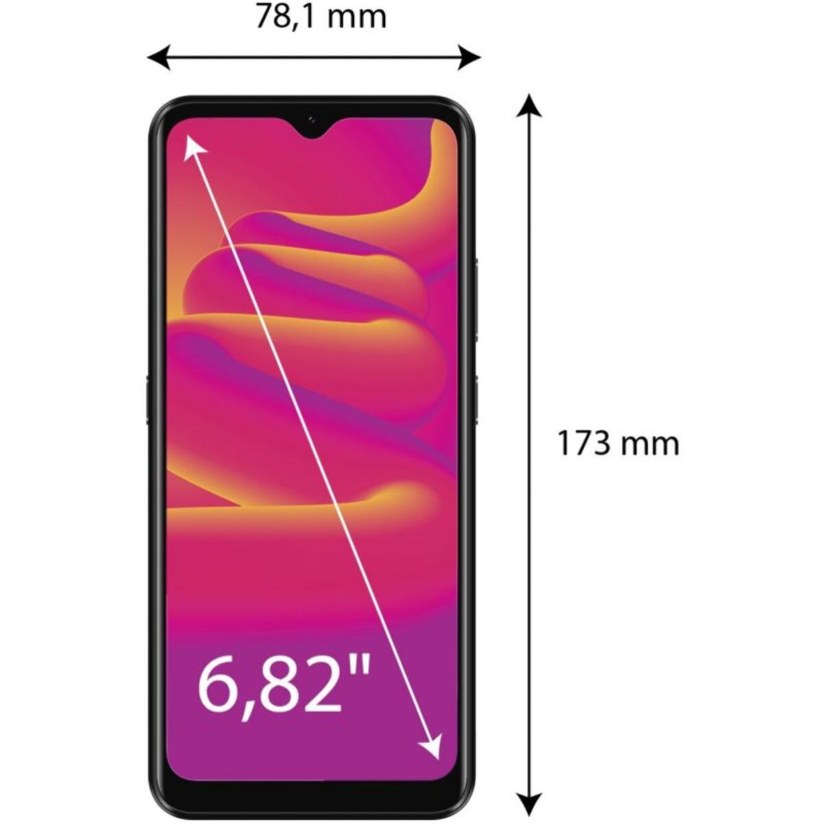 Téléphone portable LOGICOM Luma 128Go Noir