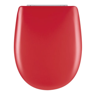 Abattant easy clip avec descente manuelle uni - Carmin