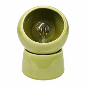 Lampe à poser en céramique verte - Halo