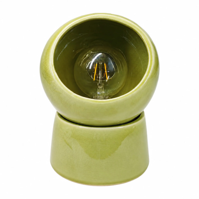 Lampe à poser en céramique verte - Halo