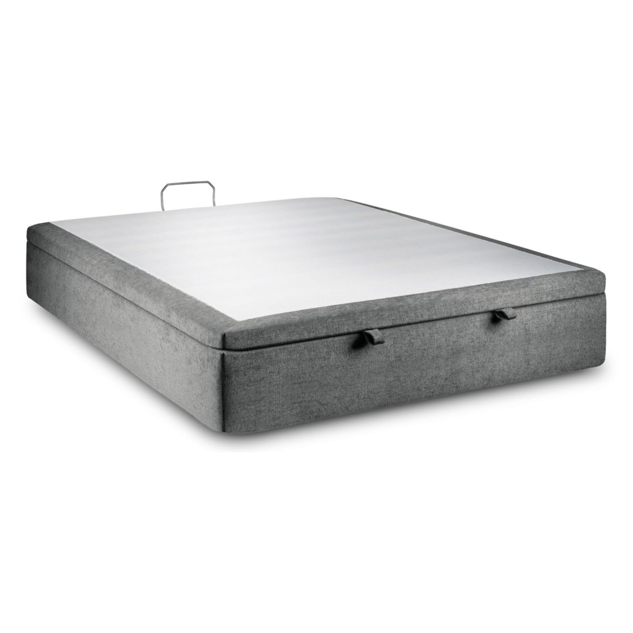 Sommier Coffre en toile nattée  - Grand coffre et ouverture facile - Montage rapide, adapté à tous les matelas - Hauteur Totale de 39cm - Finition soignée - 2 places