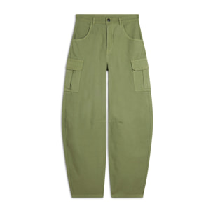 Pantaloni Cargo carrot fit in canvas
