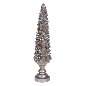 Albero pigne natale con base - Pezzi 1 - ORO - Bianchi Dino SpA