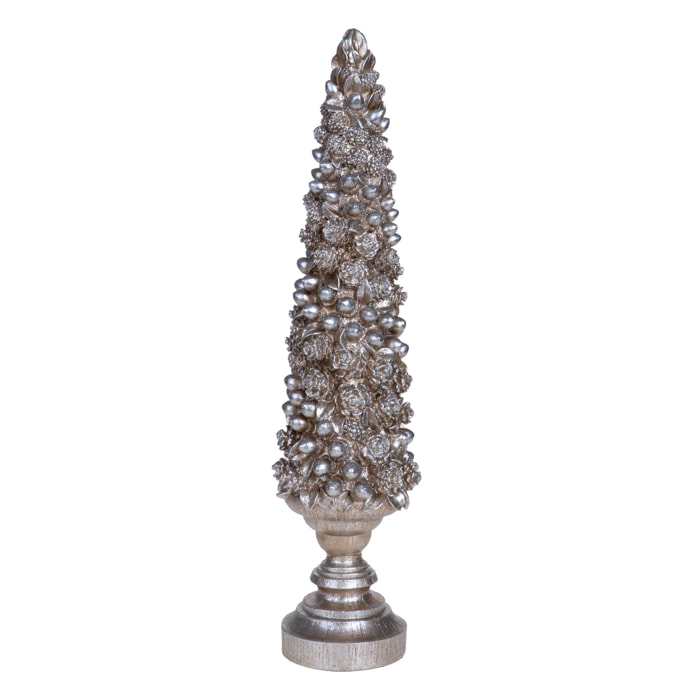 Albero pigne natale con base - Pezzi 1 - ORO - Bianchi Dino SpA