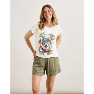 Camiseta Manga Corta Blanco - Folgan