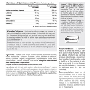 STC NUTRITION - Creatine Efferberscent Complex- A base de Créatine, Glutamine, Arginine, Taurine et Caféine - Aide à améliorer les capacités physiques - Tube de 30 comprimés - Cure de 5 à 15 jours