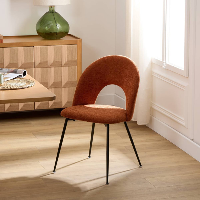 Chaise Raven H.81cm rouge
