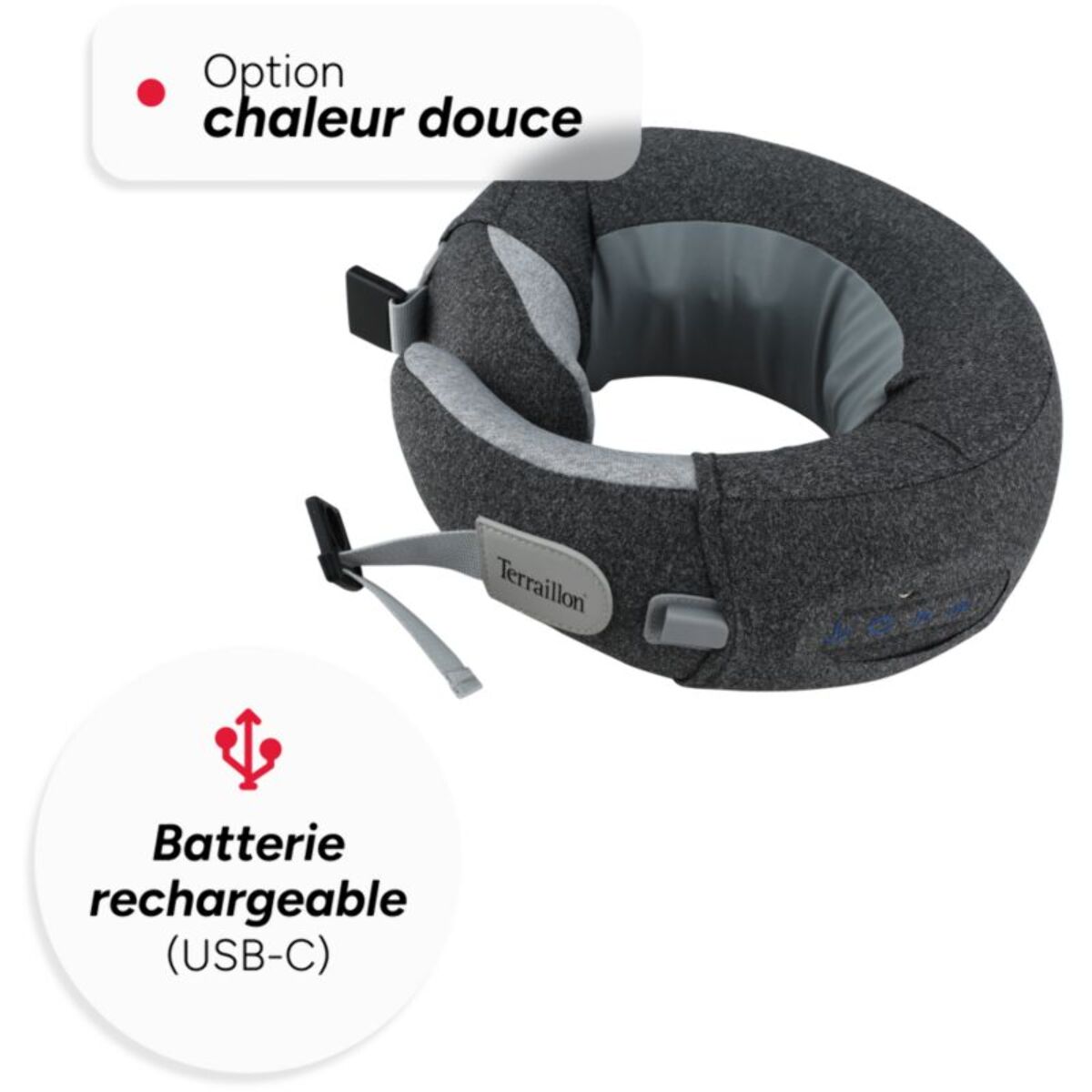 Masseur nuque TERRAILLON de cou et cervicales chauffant