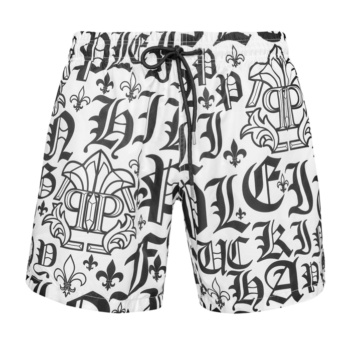 PHILIPP PLEIN Swim Trunks GOTHIC PLEIN