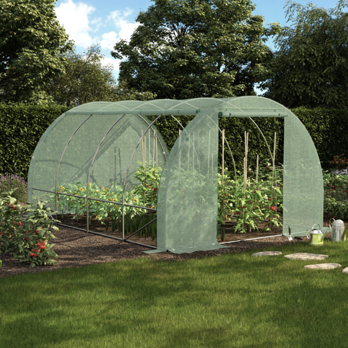 Serre 12m² verte - gamme toutes saisons