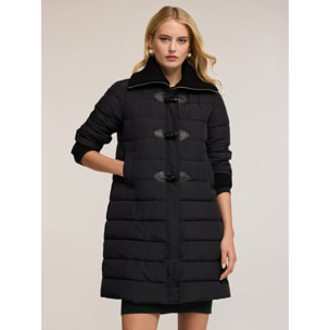 Motivi - Plumífero con cuello de punto - Negro