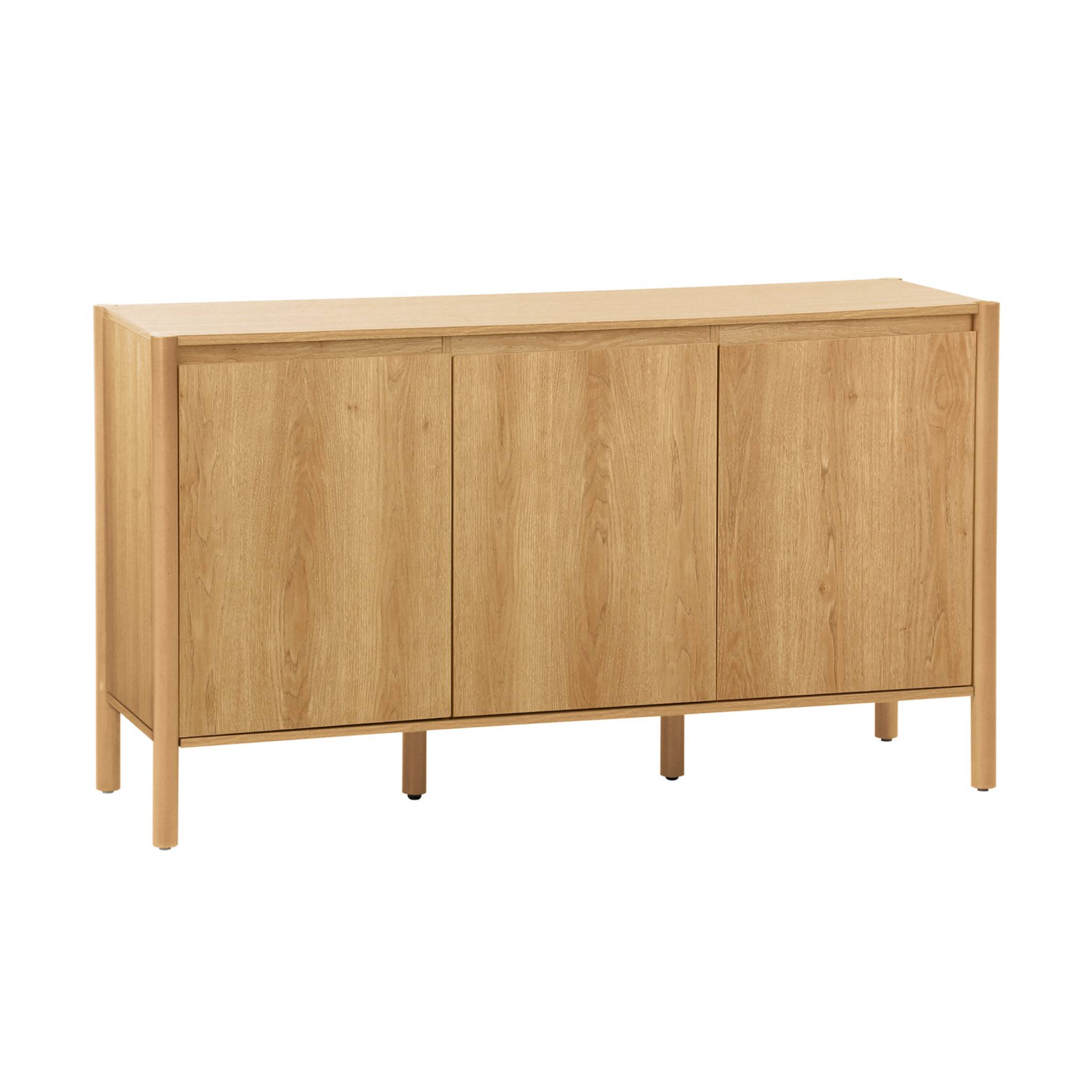 Buffet décor bois 3 portes 140cm HARMONY