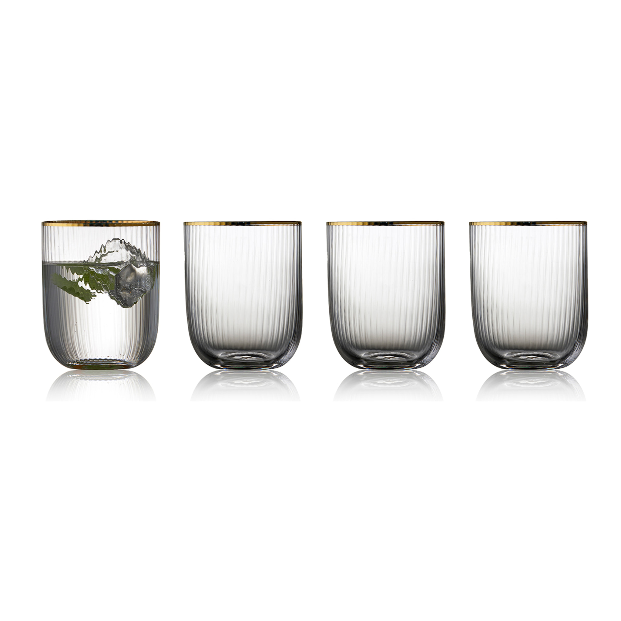 Set de 4 verres Palermo Gold 35 cl