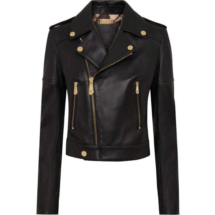 PHILIPP PLEIN Biker de cuero