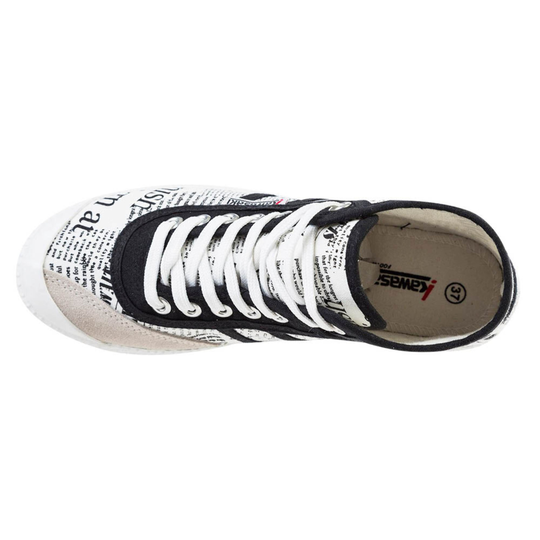 Zapatillas Sneaker para Mujer - KAWASAKI News Paper Canvas Boot K202413 1002 White