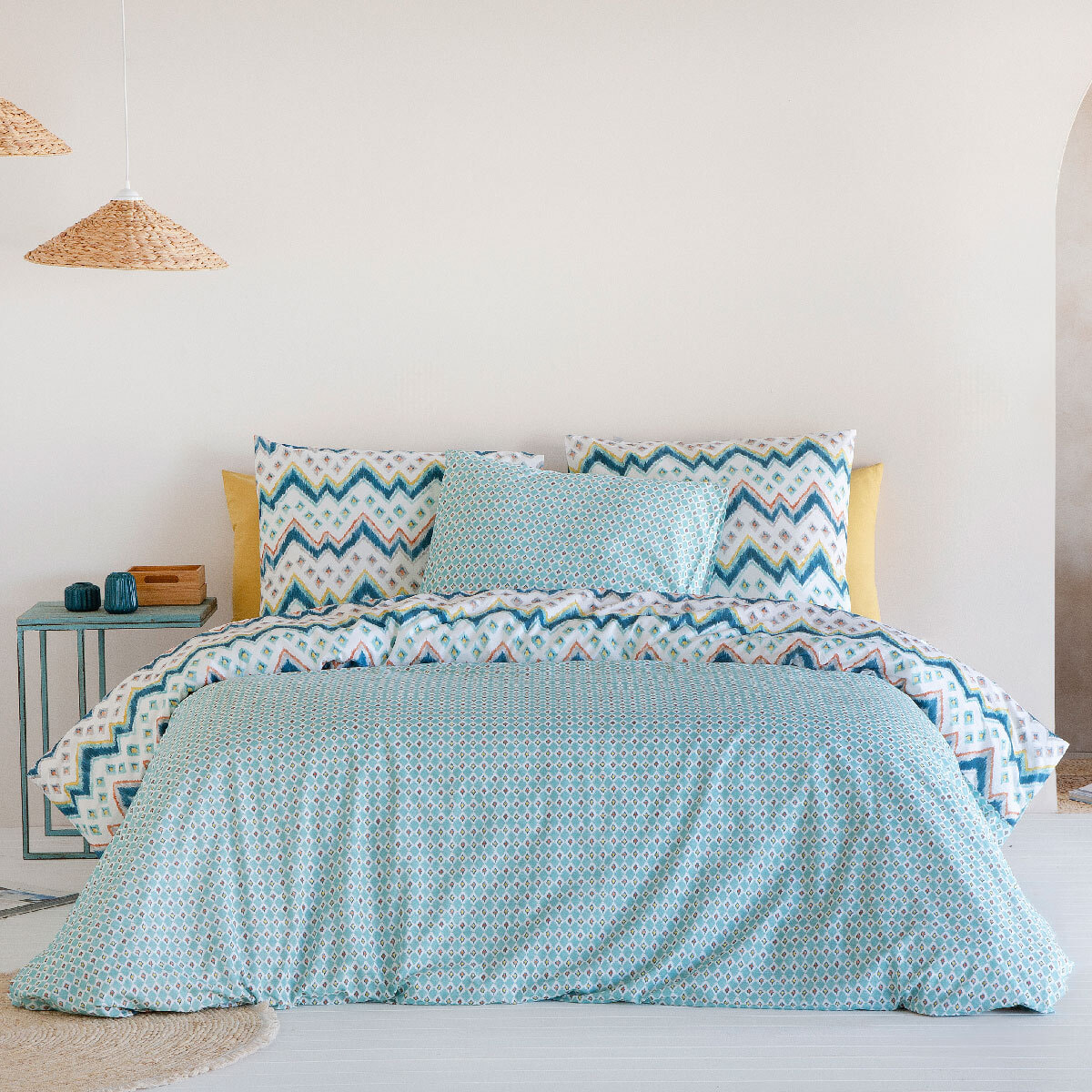 2 Taies d'oreiller en coton 65x65 cm BATU B