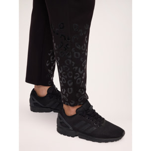 Fiorella Rubino - Jogger con stampa macula in rilievo - Nero
