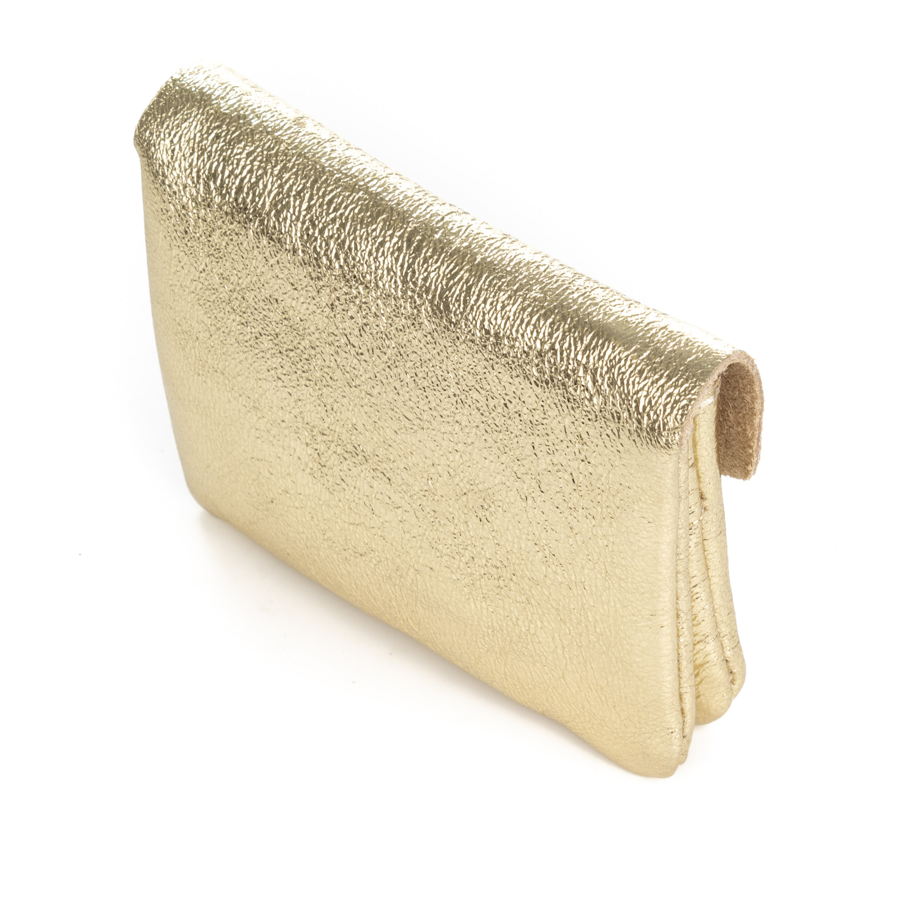 Alpignano portafoglio donna. Pelle autentica Camoscio laccato brillante.